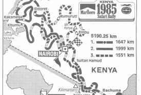 Trasa Rajdu Safari w 1985 roku